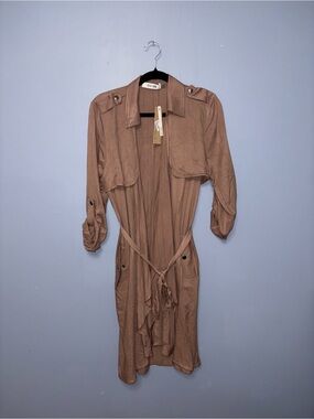 DO + BE | Brown Belted Jacket NWT | Size Large